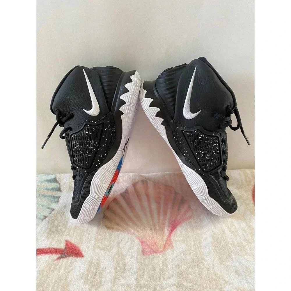 Nike Kyrie 6 Youth Size Athletic US 5.5 Jet Black Lace-Up Sneakers  BQ5599-001
